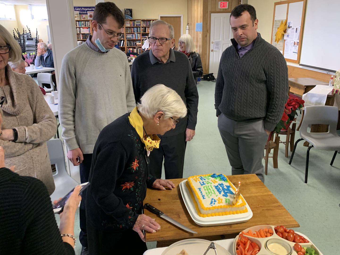Sunday, January 29th, 2023 marked Hilda's 99th birthday. A celebration with family and friends was held at St. Luke's Church.